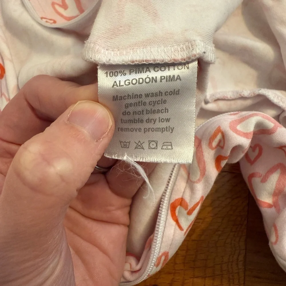 The Proper Peony Valentina zipper pajamas size 9 Months